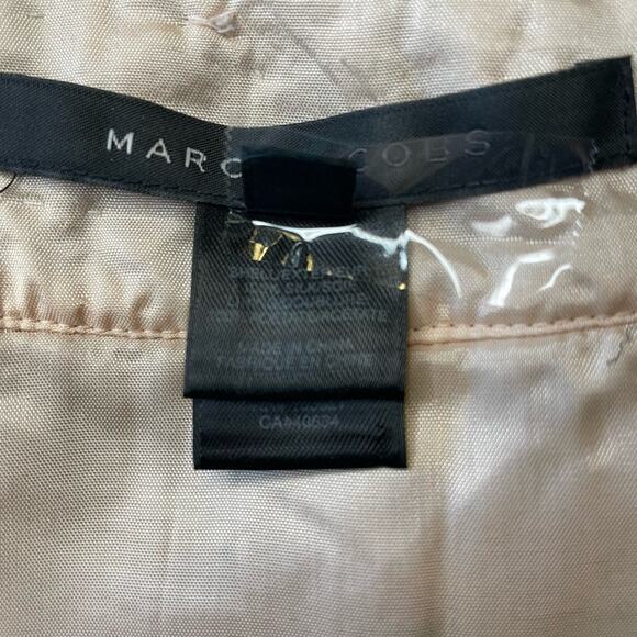 MARC JACOBS SILK FIT FLARE PARTY DRESS COCKTAIL PINK BLACK MEDIUM SIZE 6 - Picture 8 of 9